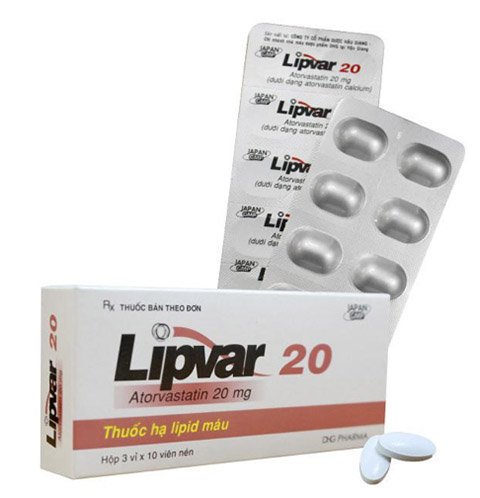 Thuốc lipvar 20 hạ lipid máu