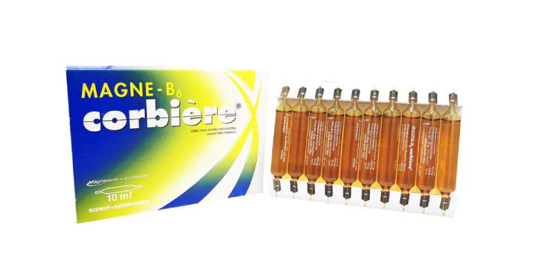 Thuốc Magne - B6 Corbiere được bán với giá 50.000 VNĐ/hộp (10 ống).