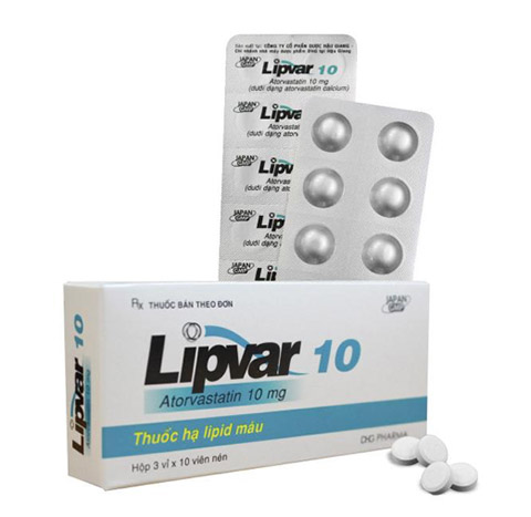 Thuốc Lipvar 10 hạ lipid máu